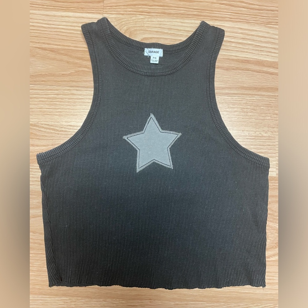 Garage star cropped tank